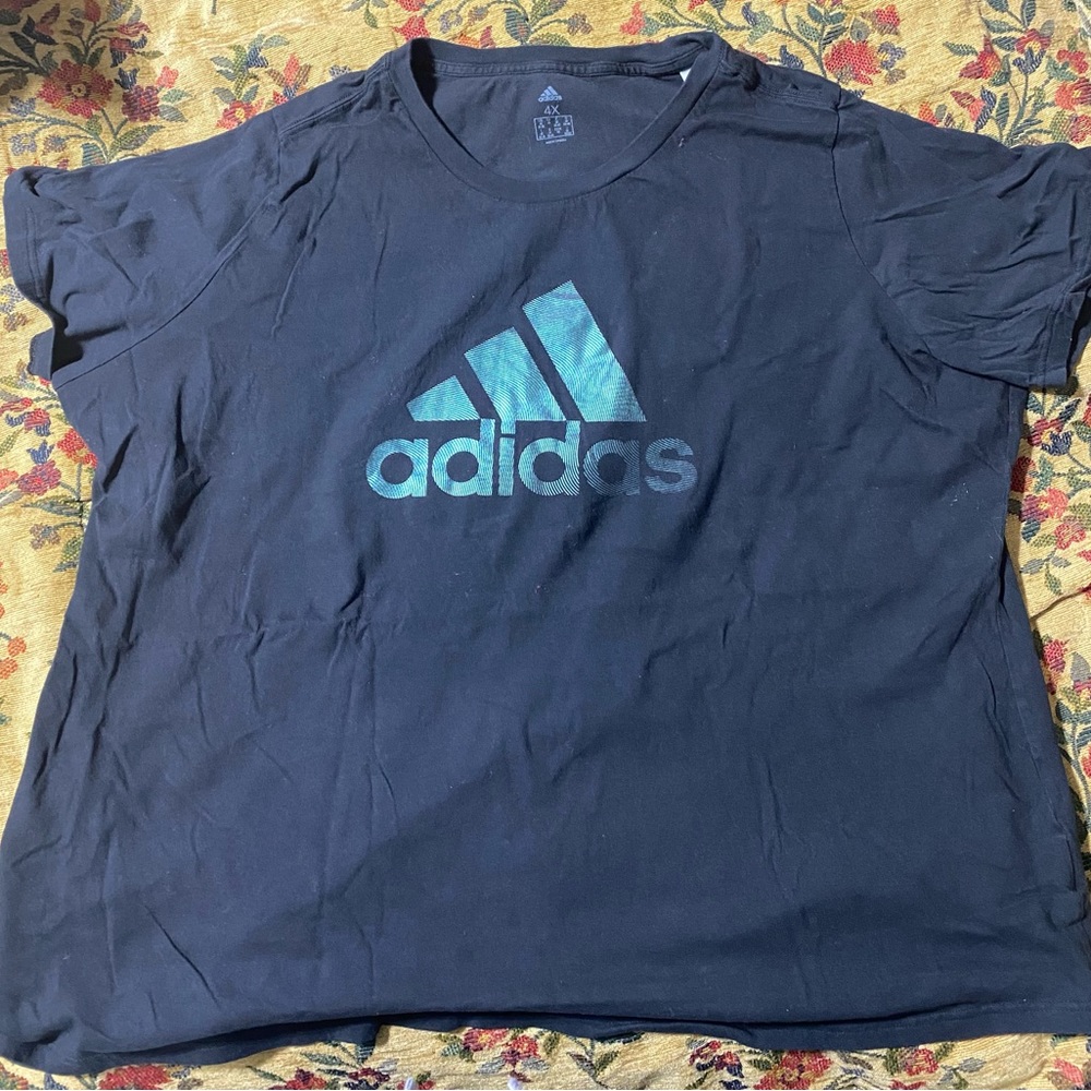 Adidas black plus size t-shirt